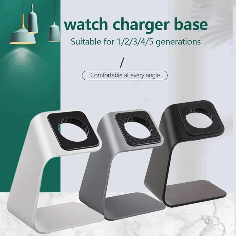 Desk Setup Apple - Aluminum Alloy Desktop Watch Wireless Charger