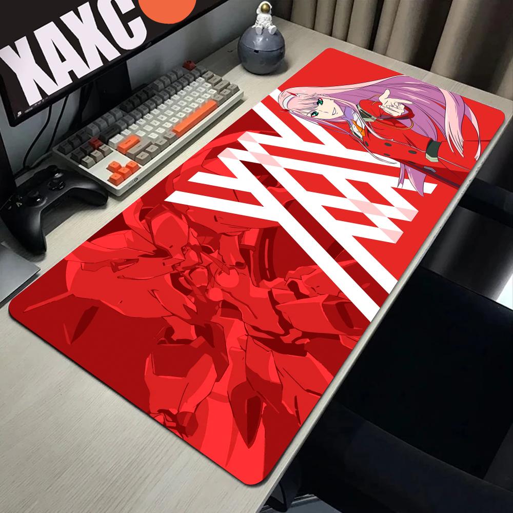 Desk Setup Red - Large XXL Anime Pink Hair Girl