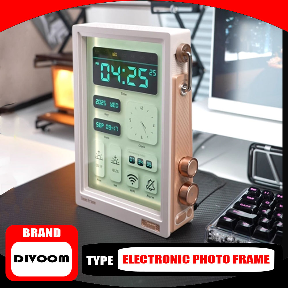 Speaker Desk Setup - Divoom Times Frame 10.1″ Smart Digital