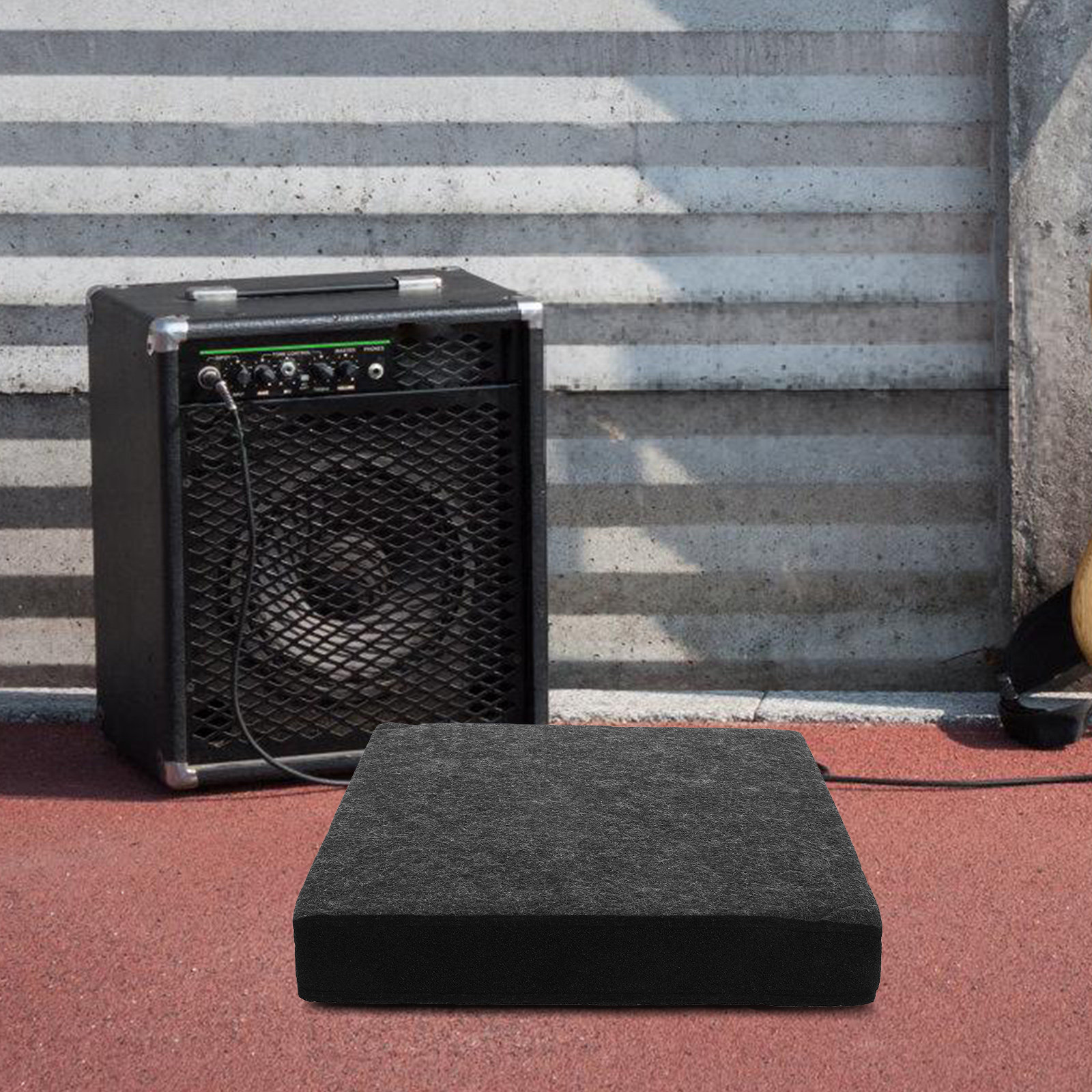 Speaker Desk Setup - Speaker Monitor Isolation Pad Light Gray