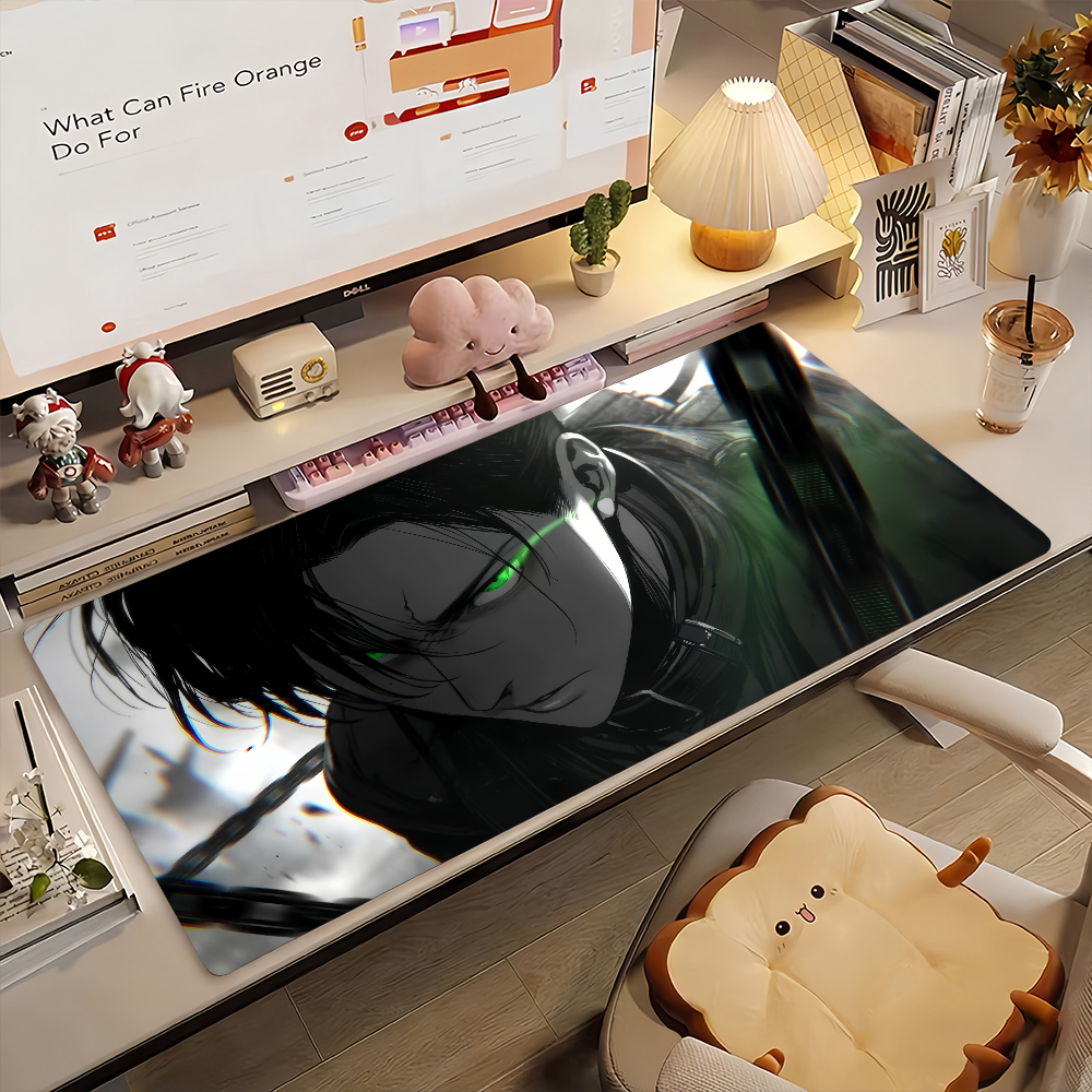 Desk Setup Anime - Anime A-Attack on Titan Levi Mouse