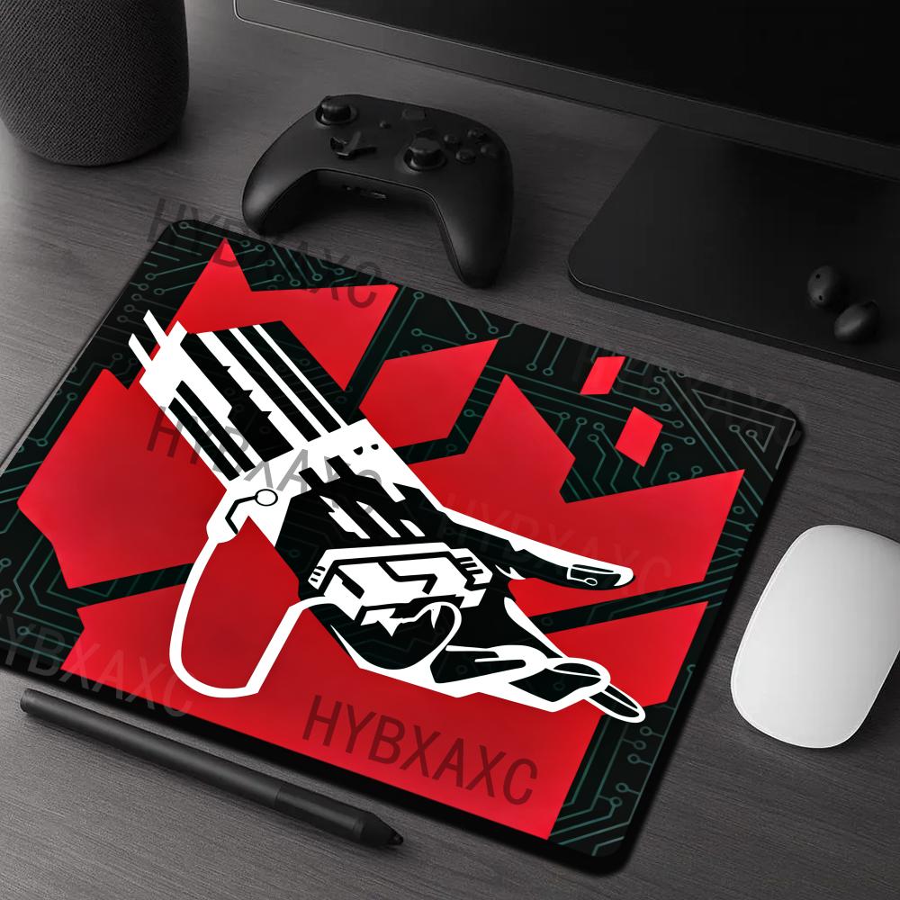 Desk Setup Red - HYBXAXC Cyberpunk Tech Hand Black Red