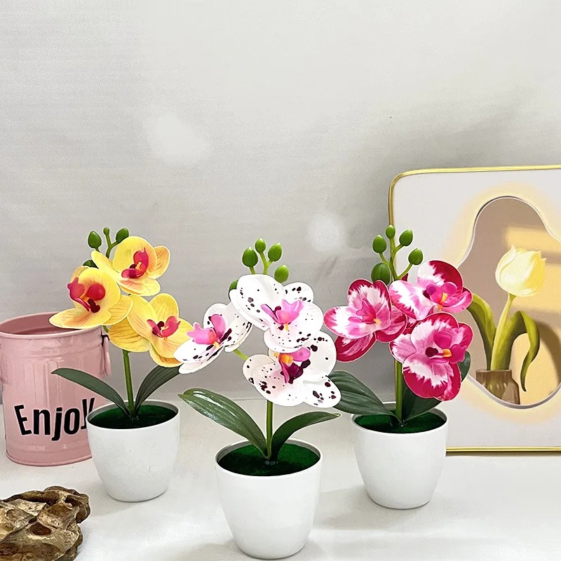 Desk Setup At Home - 1Pcs 20CM Simulation Plants Potted Artificial