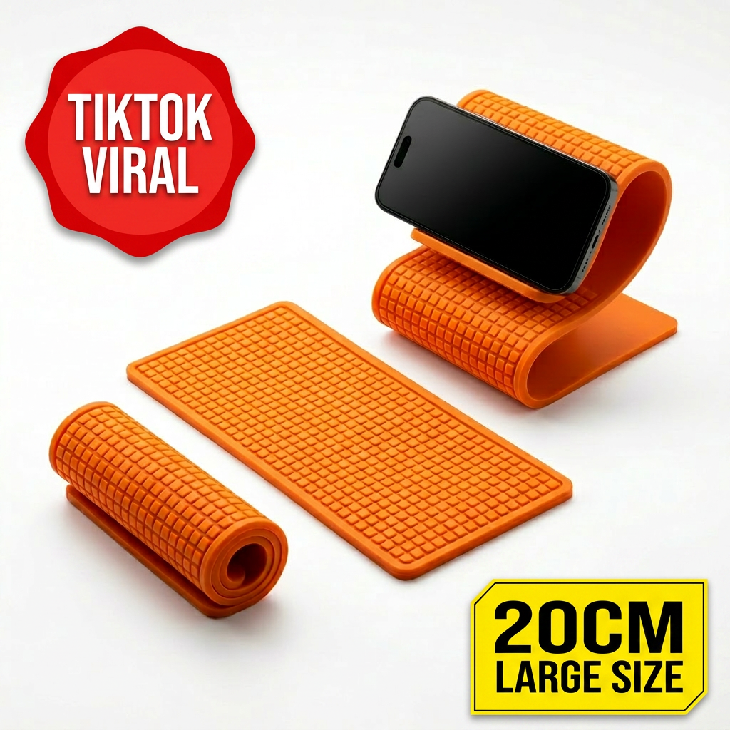 Desk Setup With Ipad - 20CM Silicone Phone Stand, TikTok Viral