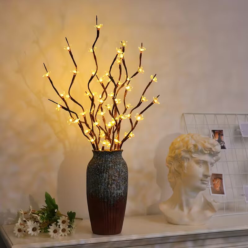 Desk Setup Lamp - 1/2PC 20LED Cherry Blossom Tree Branch