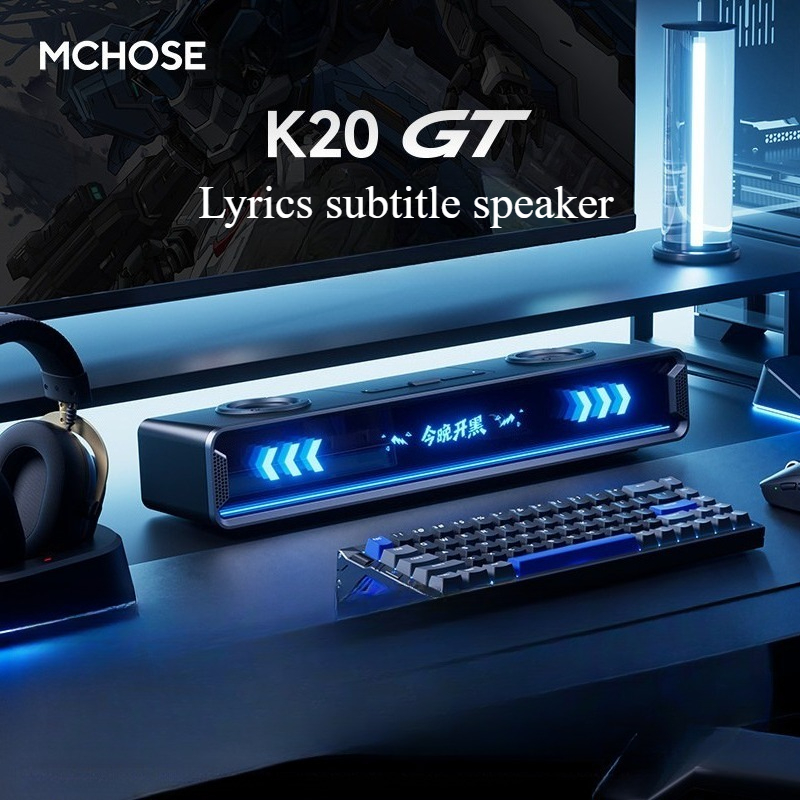 Speaker Desk Setup - K20 GT Full Screen Subtitle Speaker