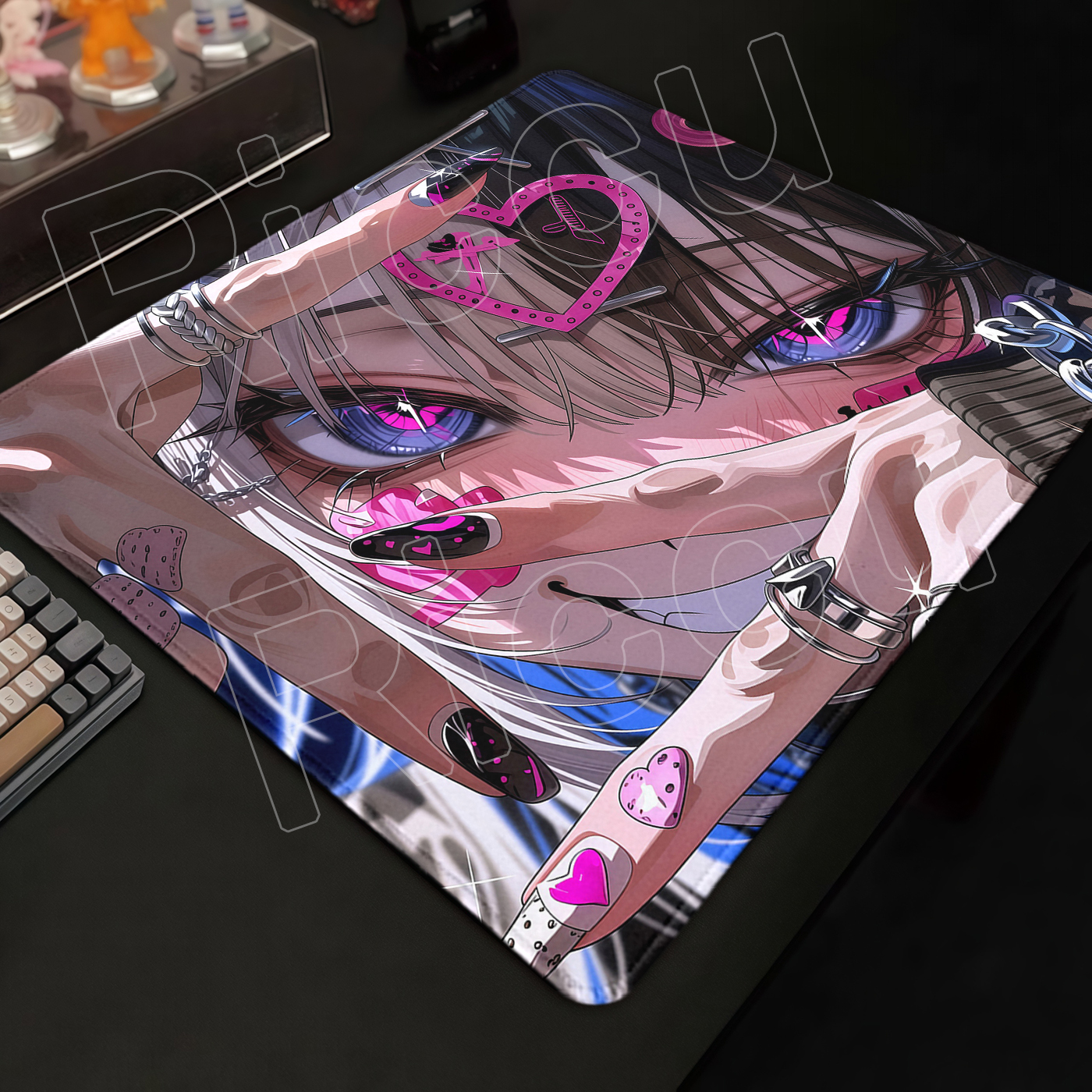 Desk Setup Anime - Cute Anime Girl Mouse Pad E-Sports