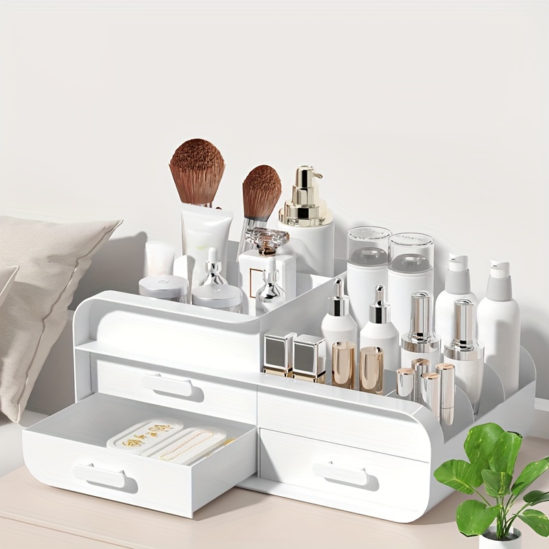 Desk Setup Shelf - Makeup Storage Box Drawer Dormitory Finishing