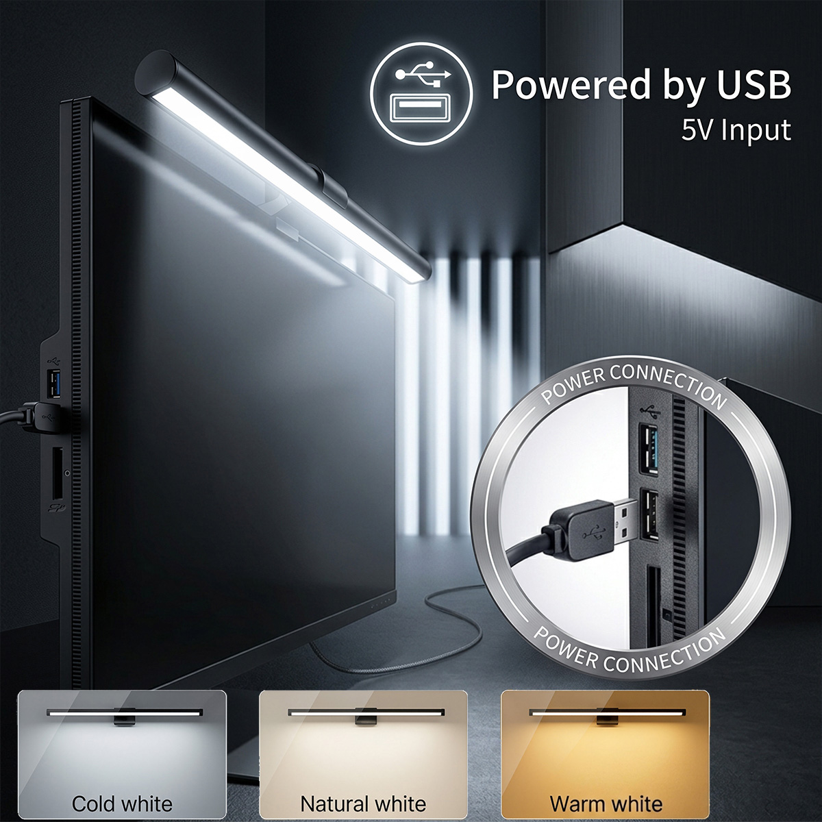 USB Powered LED Computer Scree – обзор и цена Desk Setup Lamp