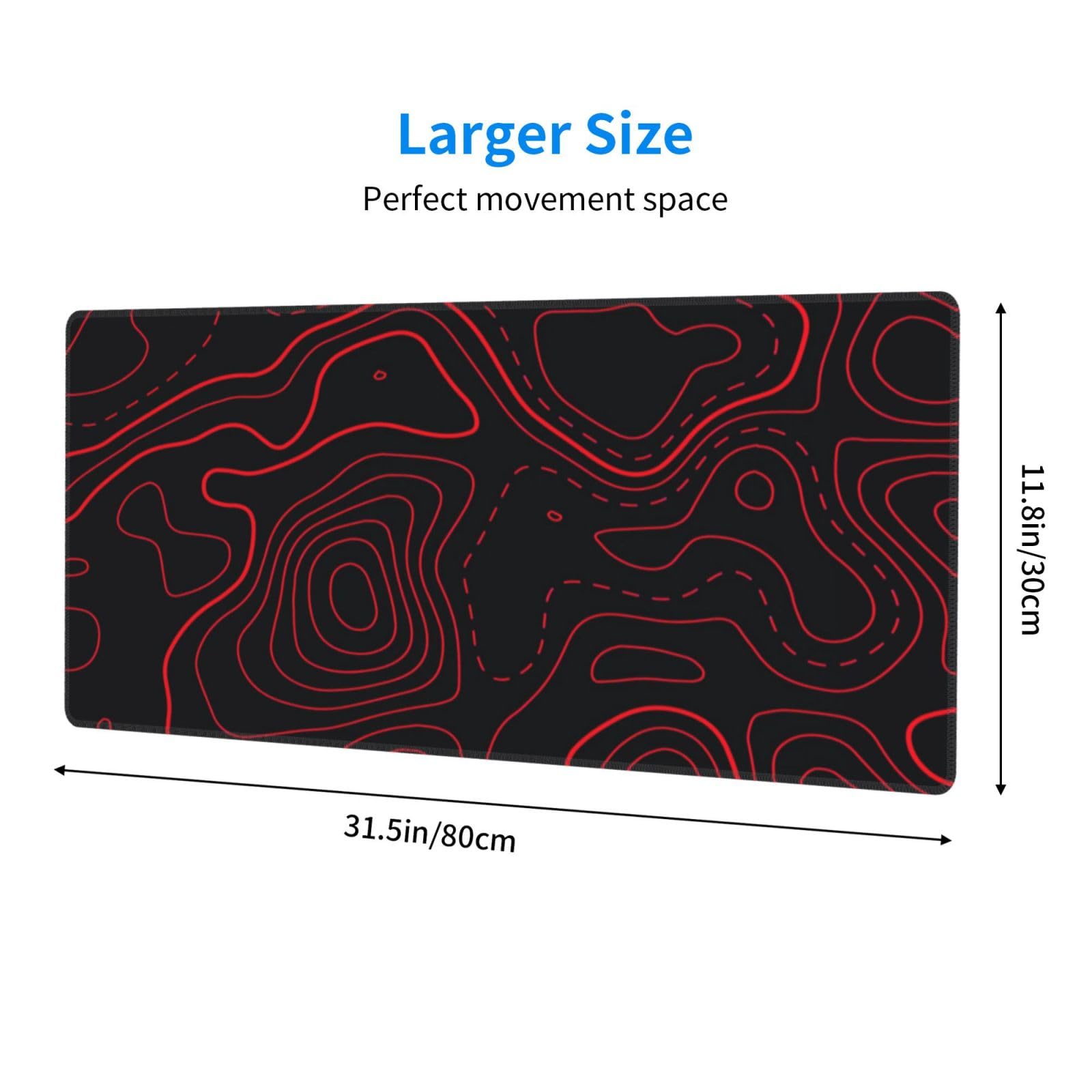 Red Black Topographic Gaming M – обзор и цена Desk Setup Red
