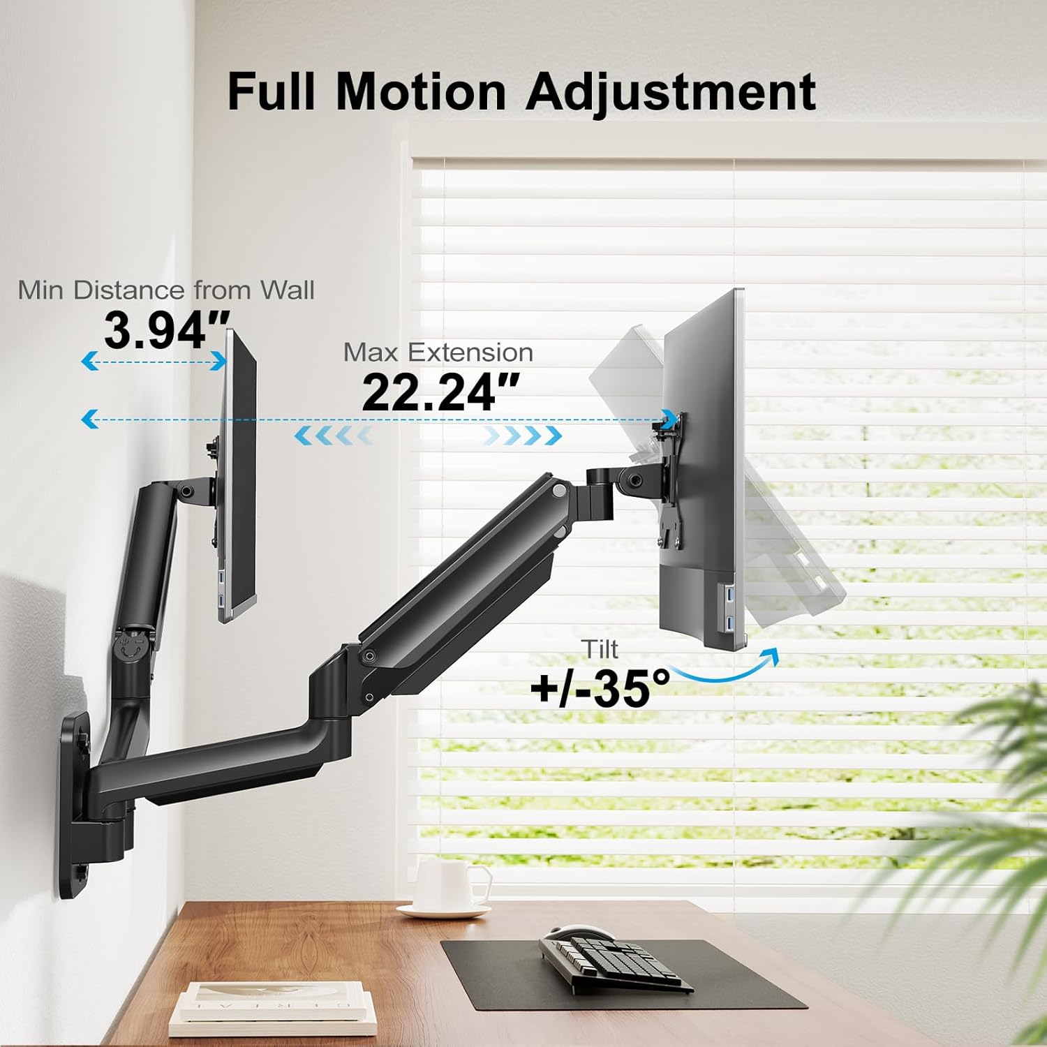 Dual Monitor Wall Mount for 17 – обзор и цена Desk Setup Home Office