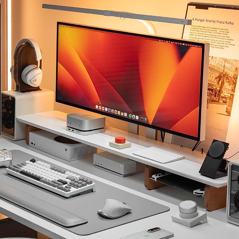 Modern Monitor Riser Stand Erg – обзор и цена Desk Setup Monitor And Laptop