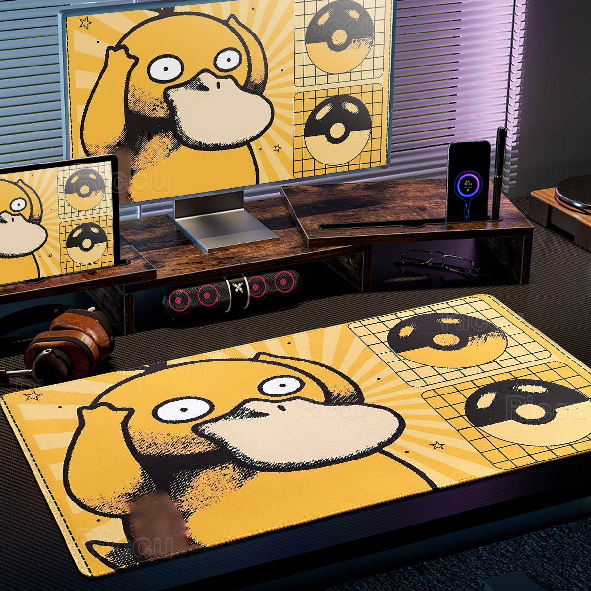 Cartoon Pokémon Mouse Pad Non- – обзор и цена Desk Setup Anime