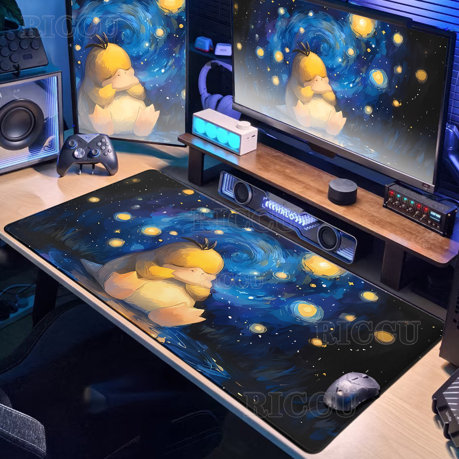 Cartoon Pokémon Mouse Pad Non- – обзор и цена Desk Setup Anime
