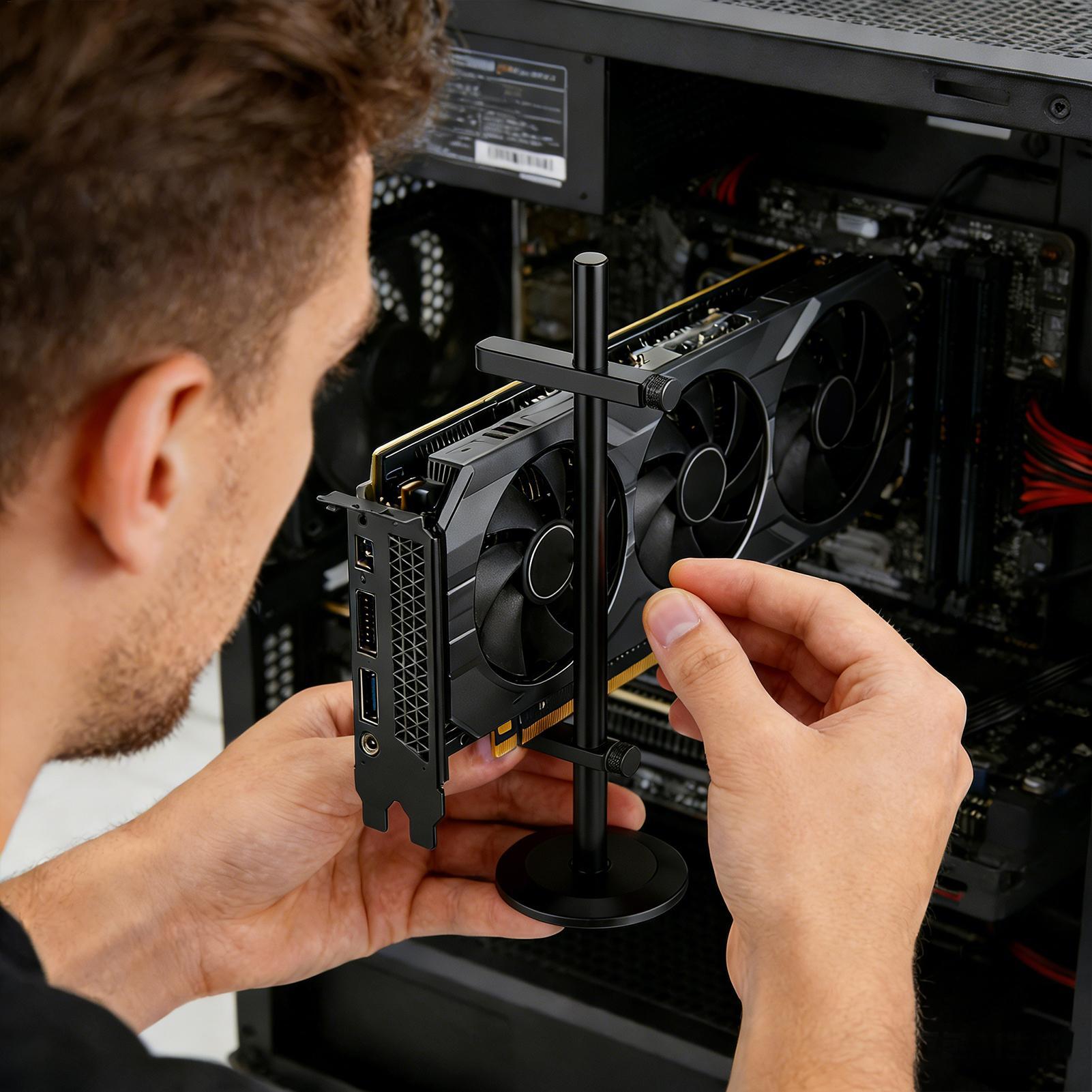 Graphics Card Support Bracket  – обзор и цена Desk Setup Videos