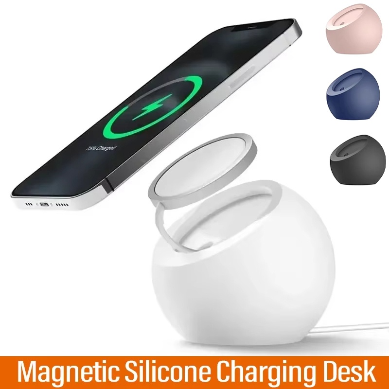 Magnetic Wireless Phone Chargi – обзор и цена Desk Setup Apple