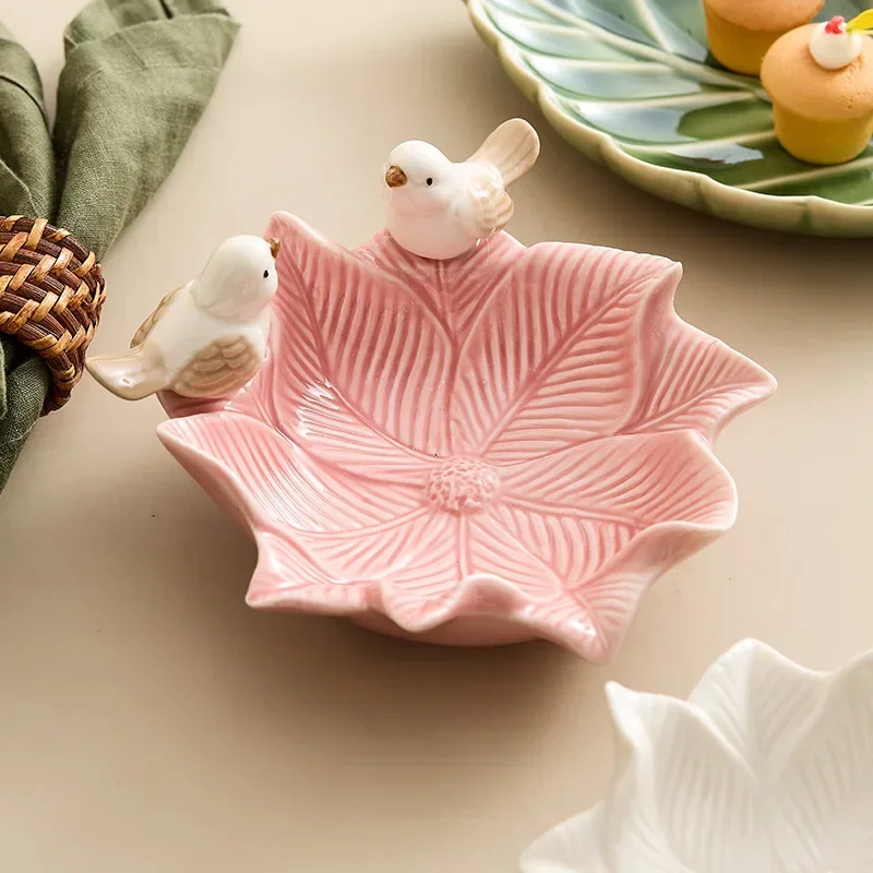 Cute Bird Tray Ceramic Jewelry – обзор и цена Desk Setup Shelf