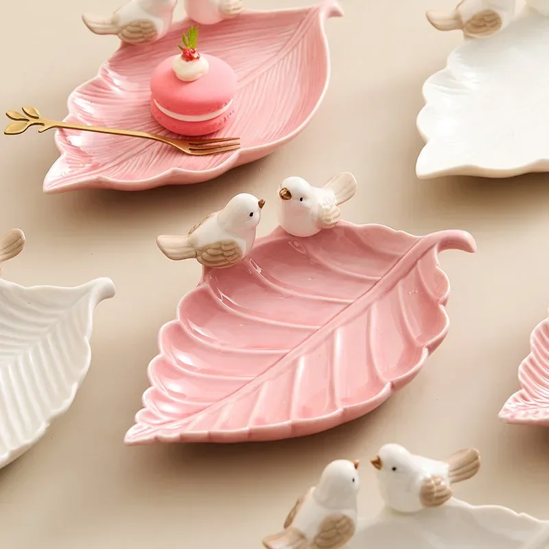 Cute Bird Tray Ceramic Jewelry – обзор и цена Desk Setup Shelf