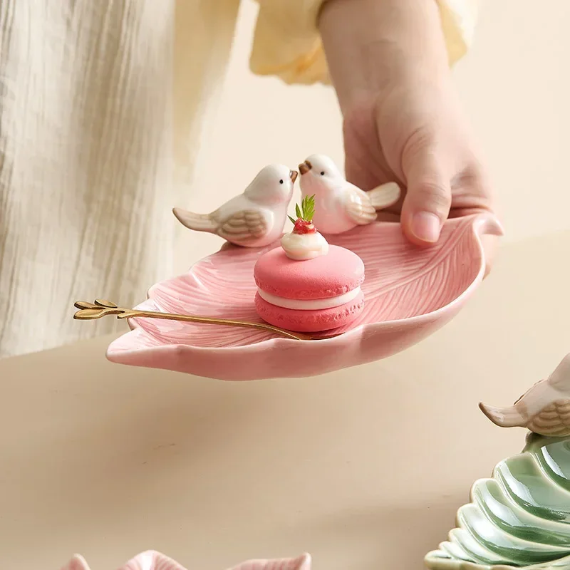 Cute Bird Tray Ceramic Jewelry – обзор и цена Desk Setup Shelf