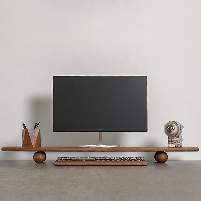 Solid Wood Monitor Riser Lapto – обзор и цена Desk Setup Monitor And Laptop