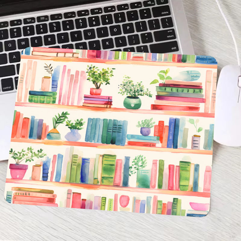Plant Books Mouse Pad Home Off – обзор и цена Desk Setup Books