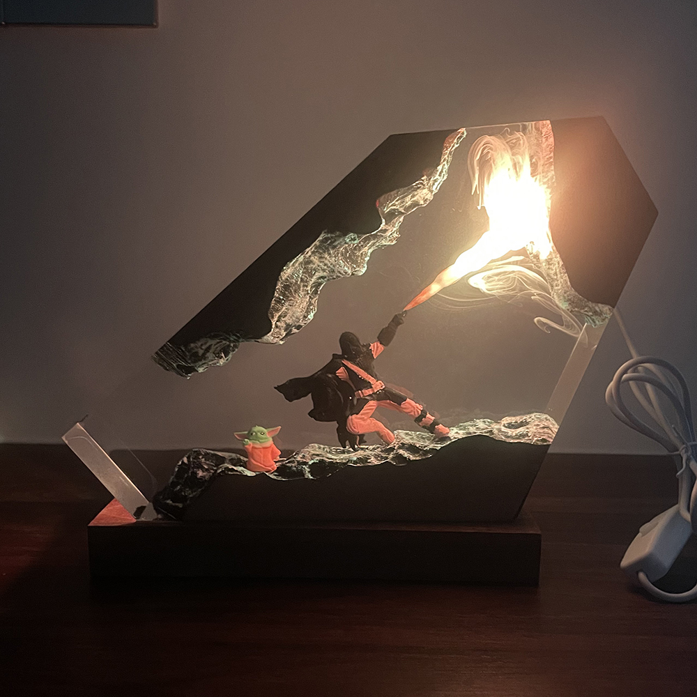 Table Resin Lamp Sci-fi Figure – обзор и цена Desk Setup Lamp
