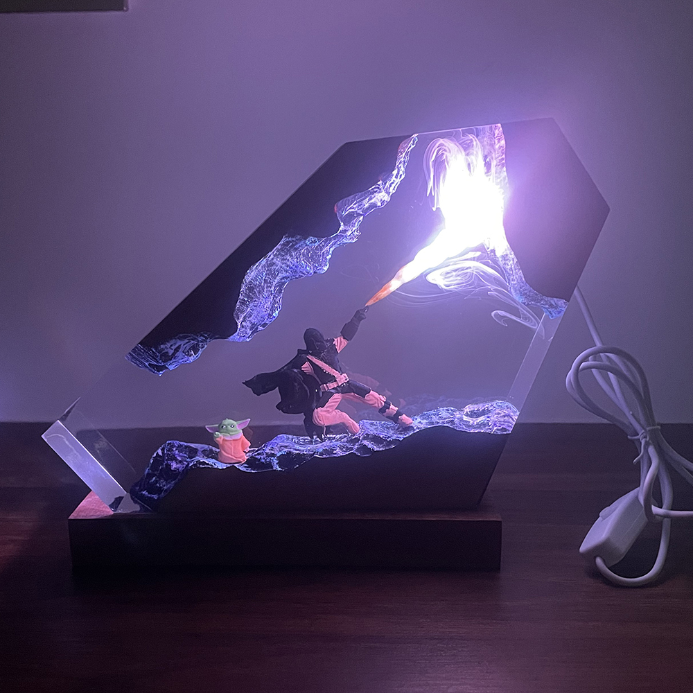 Table Resin Lamp Sci-fi Figure – обзор и цена Desk Setup Lamp