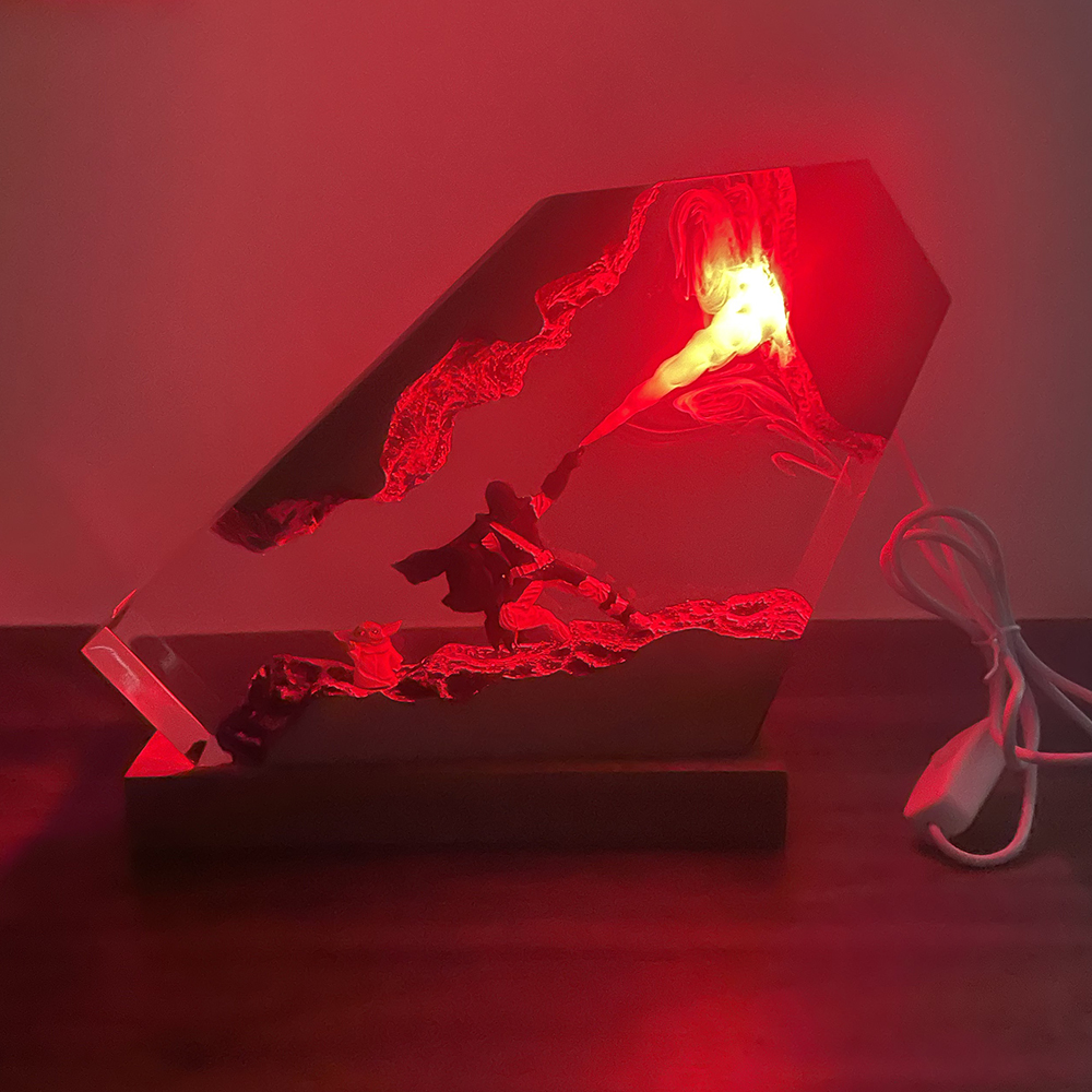 Table Resin Lamp Sci-fi Figure – обзор и цена Desk Setup Lamp