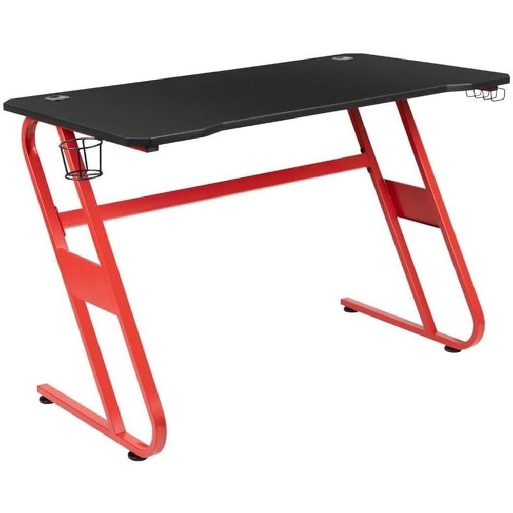 2 Piece Gaming Desk Set, Black – обзор и цена Desk Setup Red