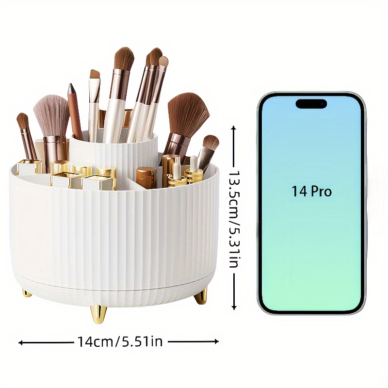 Rotatable Makeup Desktop Cosme – обзор и цена Desk Setup Organization