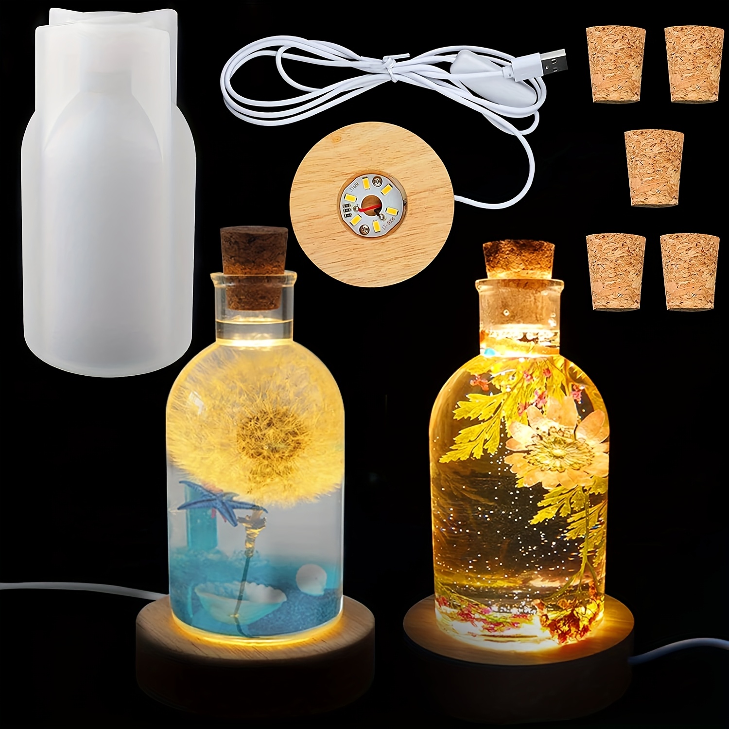 Drift Bottle Light Resin Mold  – обзор и цена Desk Setup At Home
