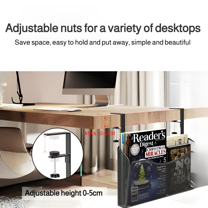 Simple Clip-On Desk Organizer  – обзор и цена Desk Setup Books