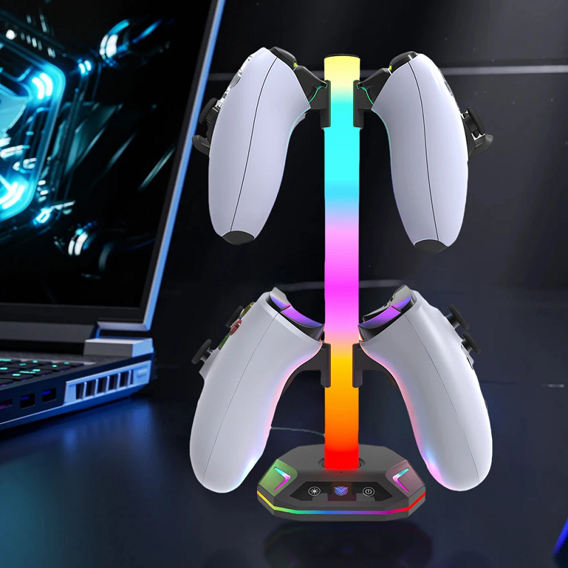 RGB Gaming Headset Stand with  – обзор и цена Desk Setup Usb Hub