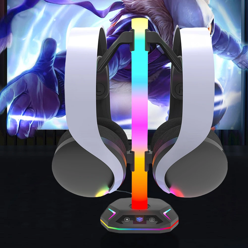 RGB Gaming Headset Stand with  – обзор и цена Desk Setup Usb Hub