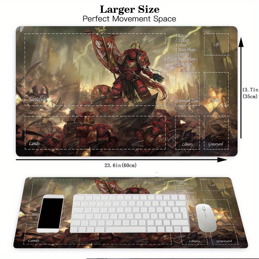 Magic Card Gaming Mat with zon – обзор и цена Desk Setup Red
