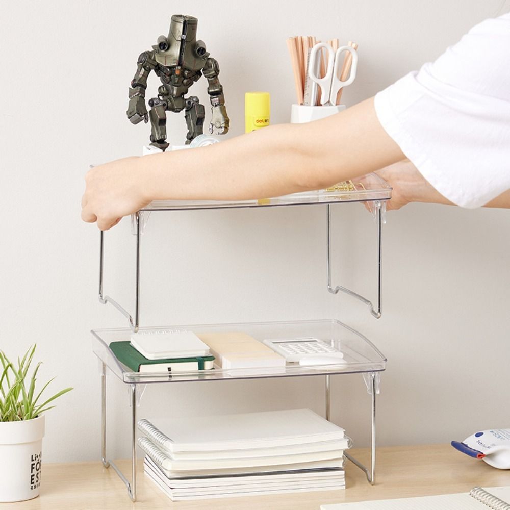 Space Saving Stackable Cabinet – обзор и цена Desk Setup Shelf