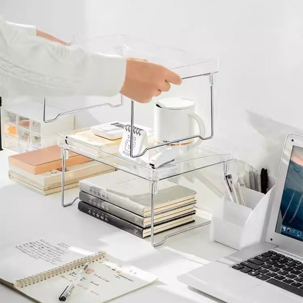 Space Saving Stackable Cabinet – обзор и цена Desk Setup Shelf