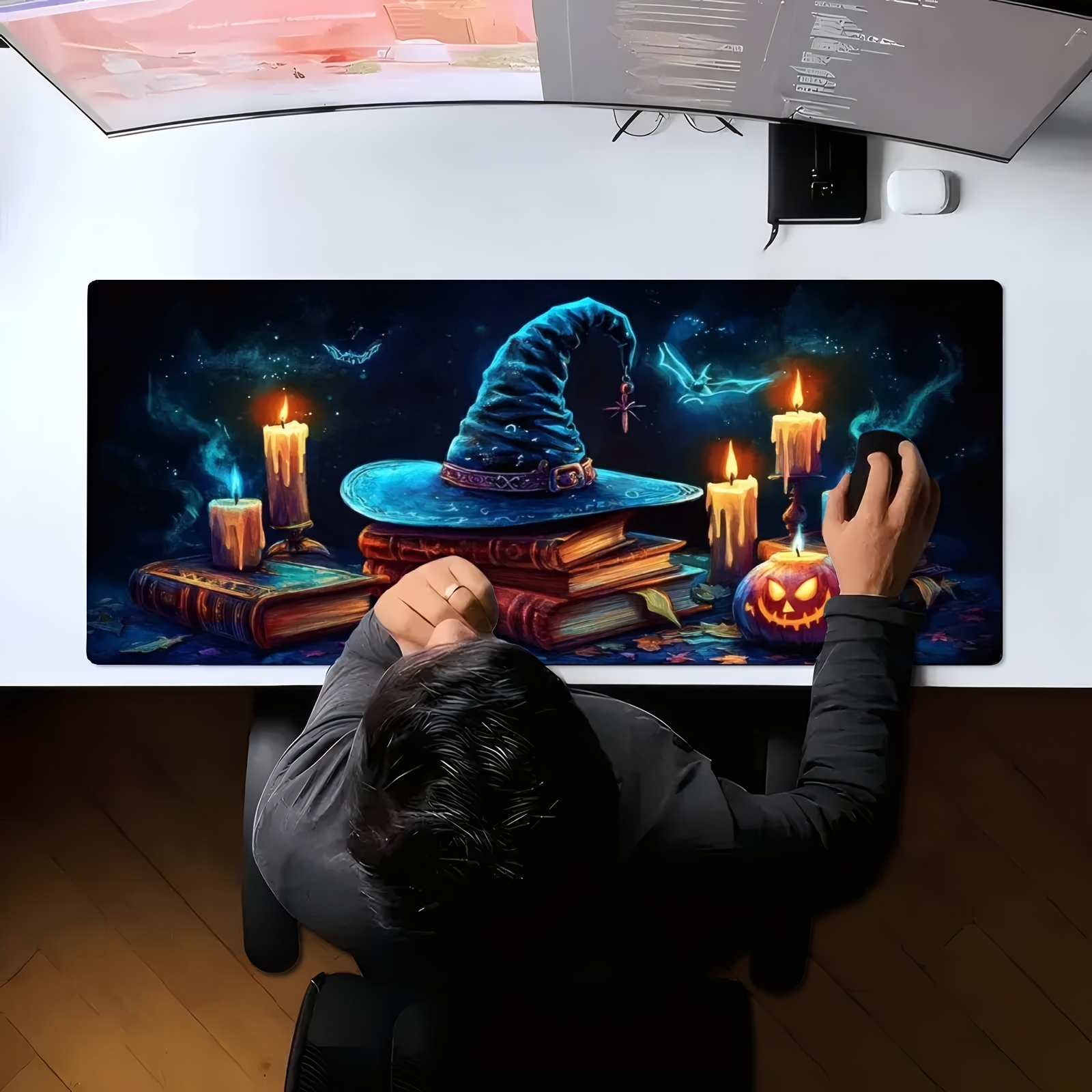 Witch Hat Magic Books Candles  – обзор и цена Desk Setup Books