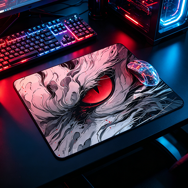 Rubber Gaming Mouse Pad 26x21c – обзор и цена Desk Setup Red