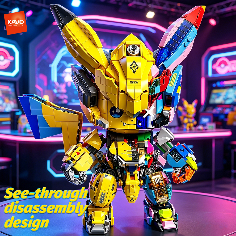 KAVOWORLD 1505 PCS DIY Mecha A – обзор и цена Desk Setup Anime