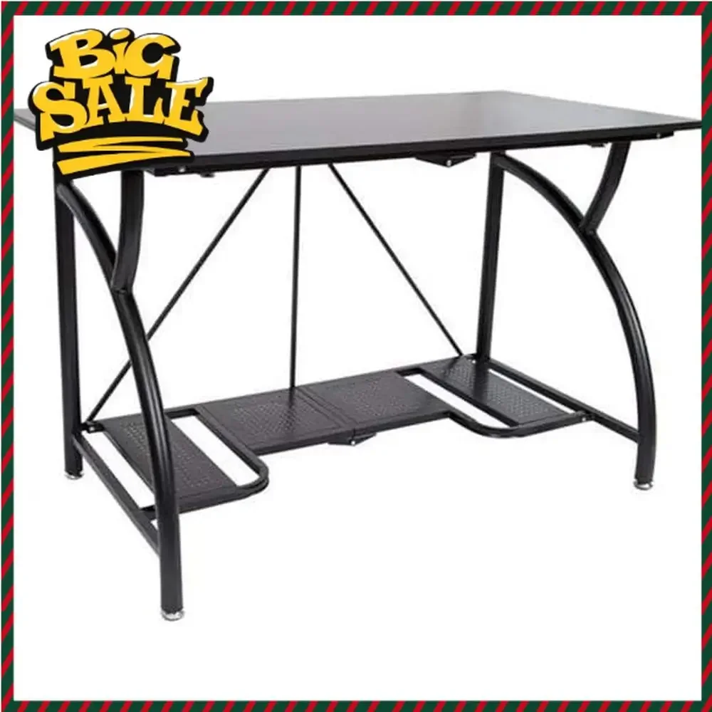 Space-Saving Foldable Desk for – обзор и цена Desk Setup Monitor And Laptop