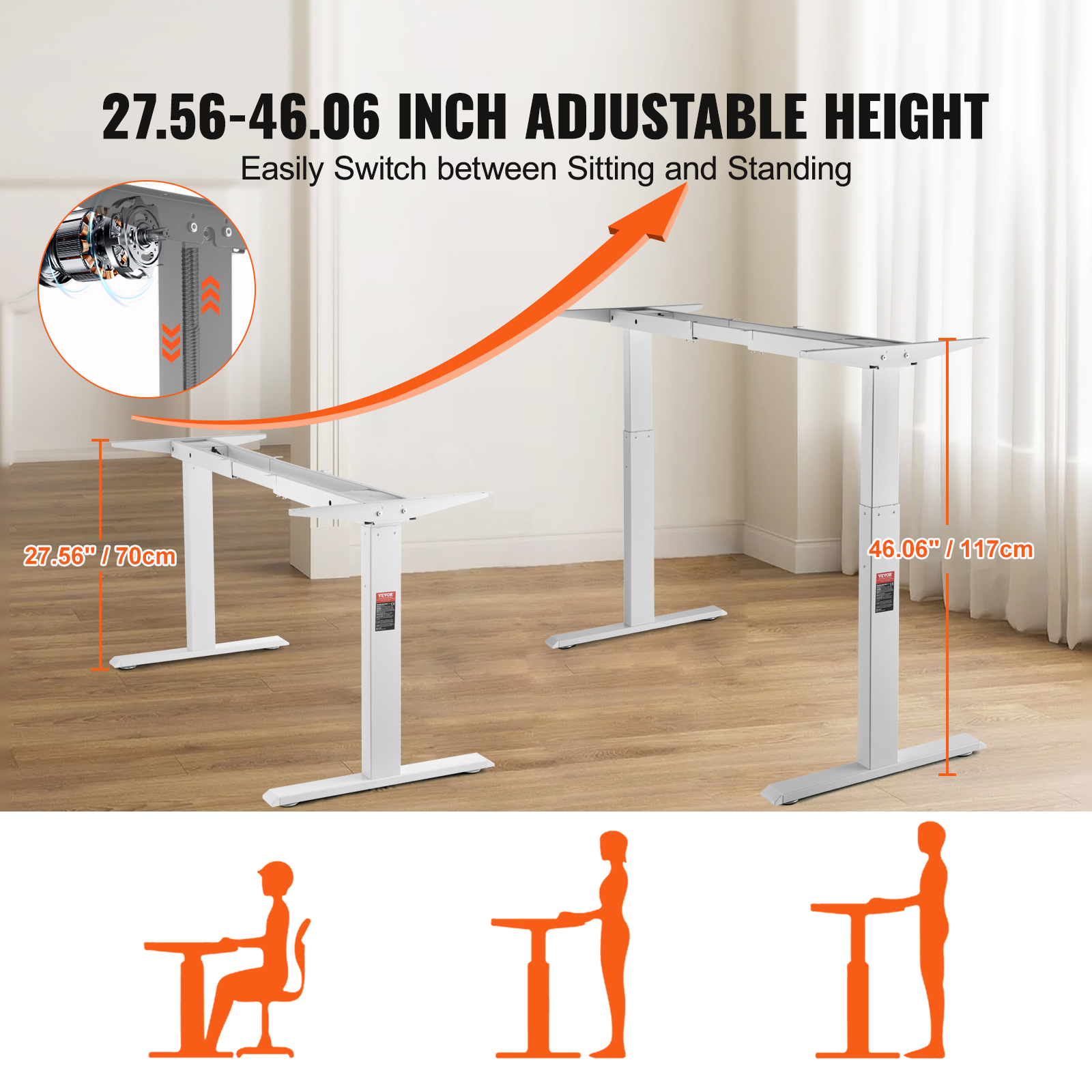 SucceBuy Standing Desk Frame   – обзор и цена Desk Setup Home Office