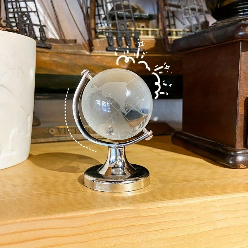 1pc Mini Crystal Globe Decor C – обзор и цена Desk Setup Home Office