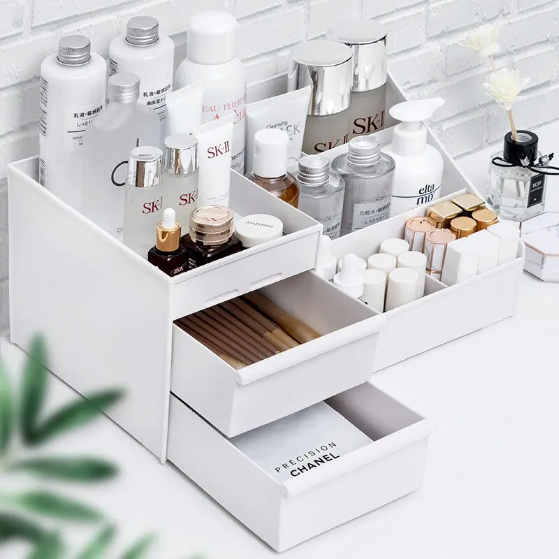1pc White New Drawer Makeup St – обзор и цена Desk Setup Shelf