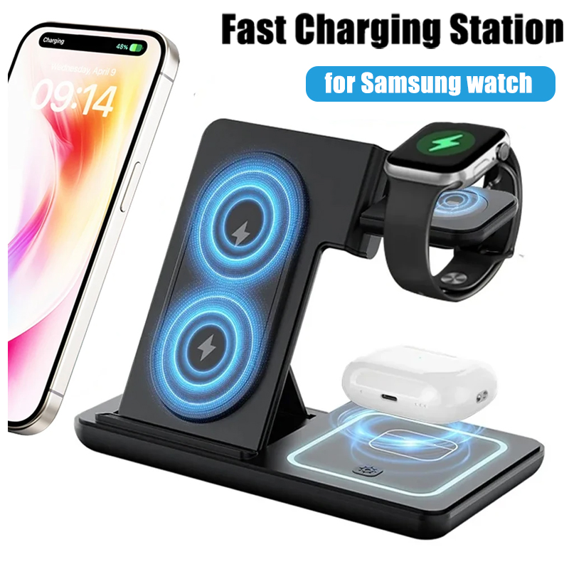 3 in 1 Foldable Wireless Charg – обзор и цена Desk Setup Apple
