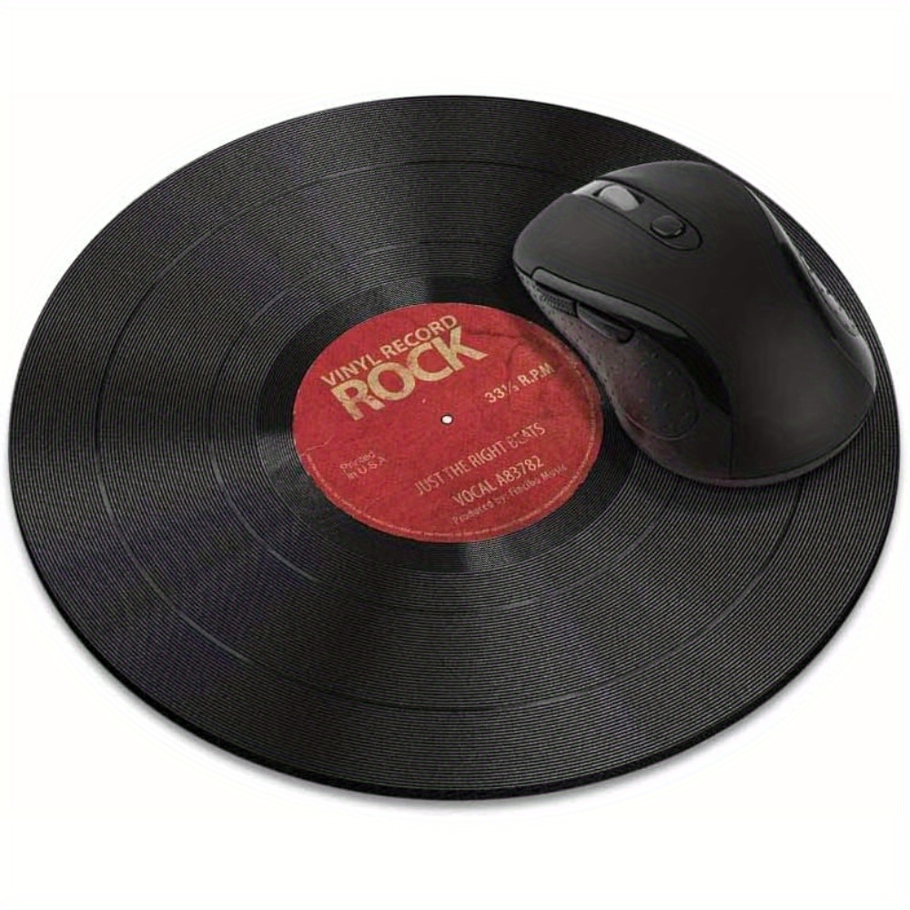 Non-Slip Round Mousepad Vintag – обзор и цена Desk Setup Red