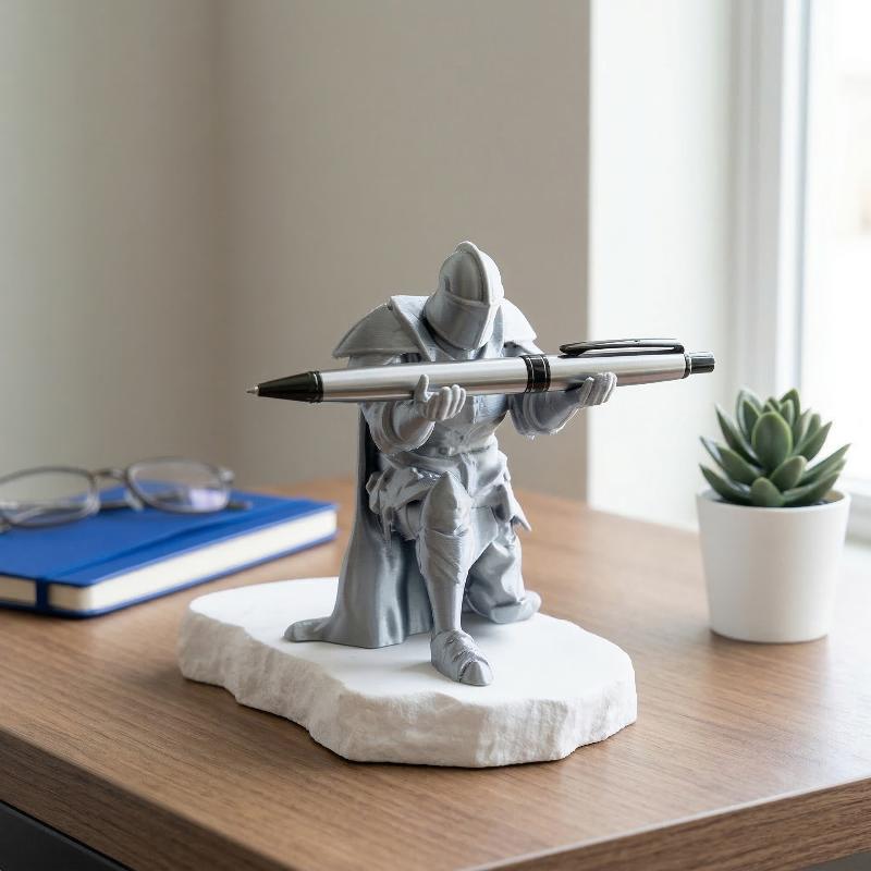Knight Pen Holder Resin Mediev – обзор и цена Desk Setup Home Office