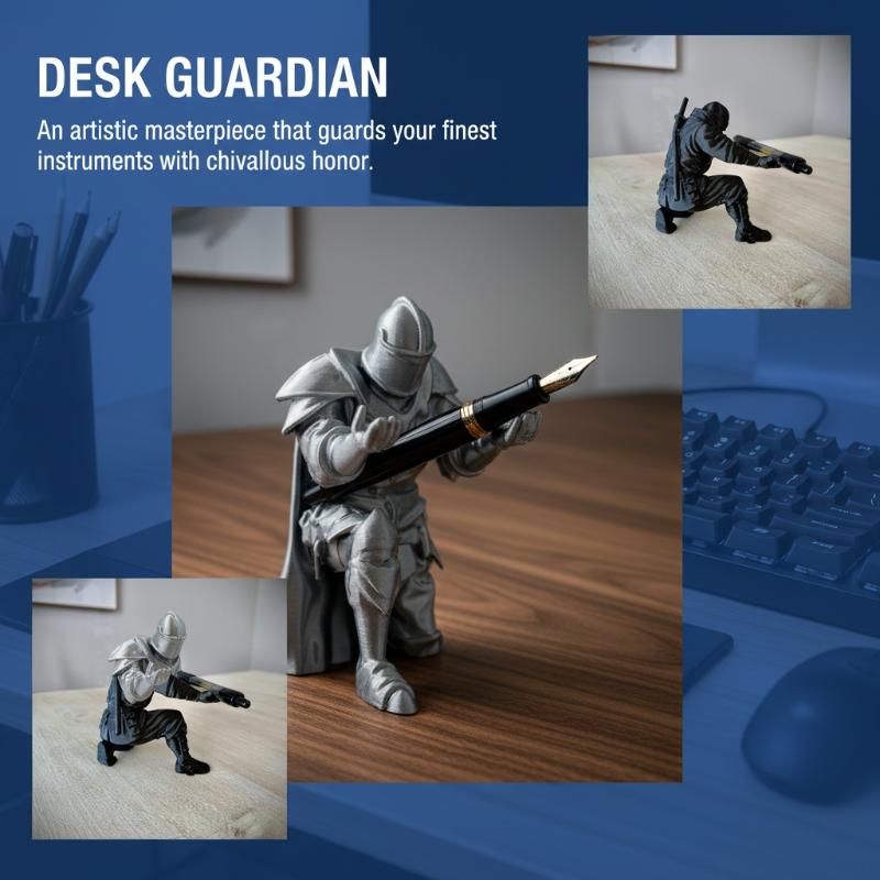 Knight Pen Holder Resin Mediev – обзор и цена Desk Setup Home Office