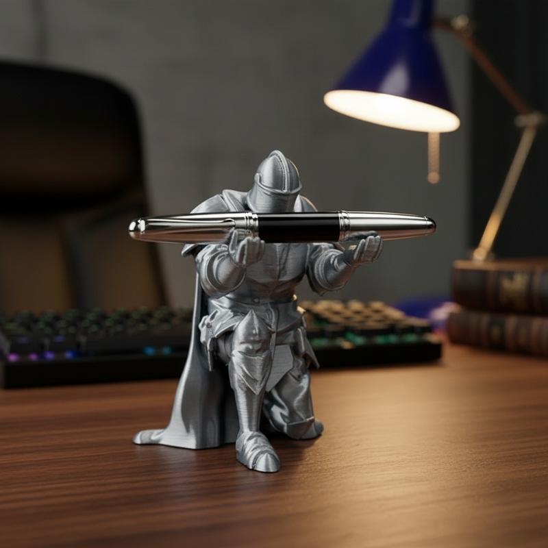 Knight Pen Holder Resin Mediev – обзор и цена Desk Setup Home Office