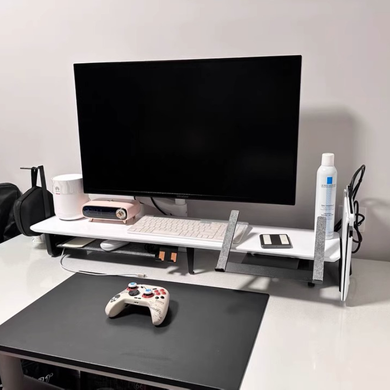 Modular Monitor Riser Stand Er – обзор и цена Desk Setup Black And Wood